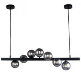 Vencha Lighting-Midday-7 Light Bar Pendant - Black 